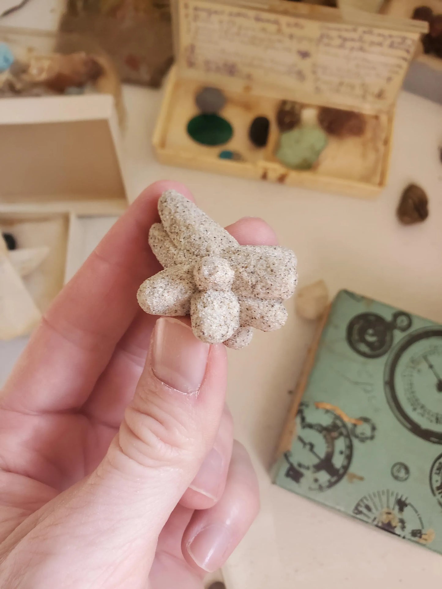 RARE! Sand Calcite Specimen from South Dakota Collected in early 1900s Real Authentic Mineral Crystal Specimen