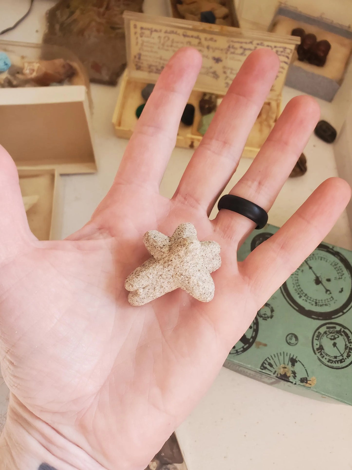 RARE! Sand Calcite Specimen from South Dakota Collected in early 1900s Real Authentic Mineral Crystal Specimen