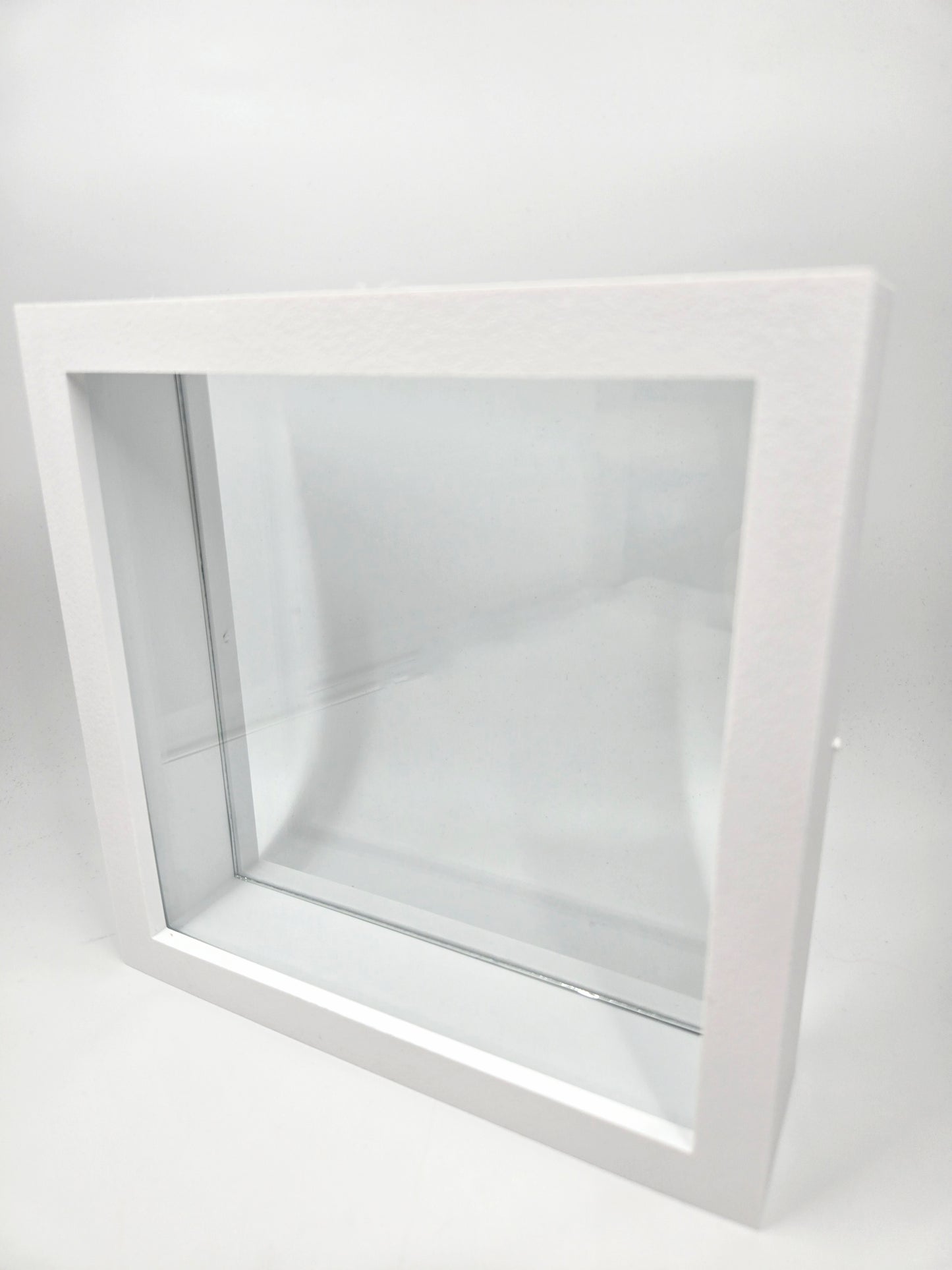 DOUBLE GLASS Shadow box Frames, FRAME ONLY Insect and Butterfly Display Floating Frame