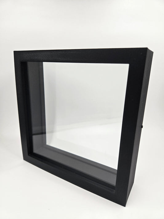DOUBLE GLASS Shadow box Frames, FRAME ONLY Insect and Butterfly Display Floating Frame